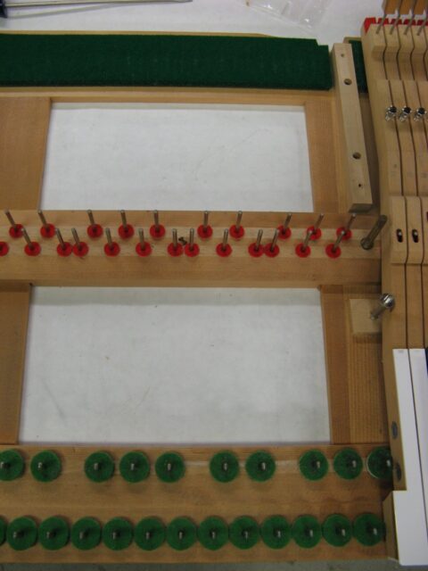 After cleaning under piano keys